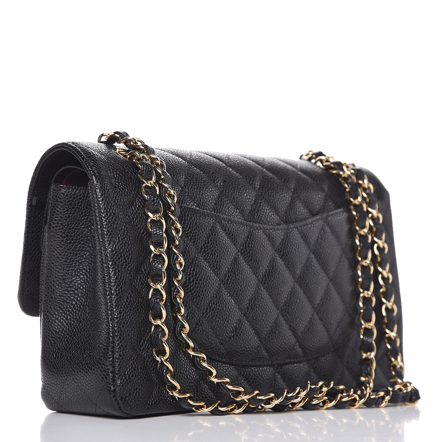 Chanel Caviar Quilted Medium Double Flap Black 3 of 7