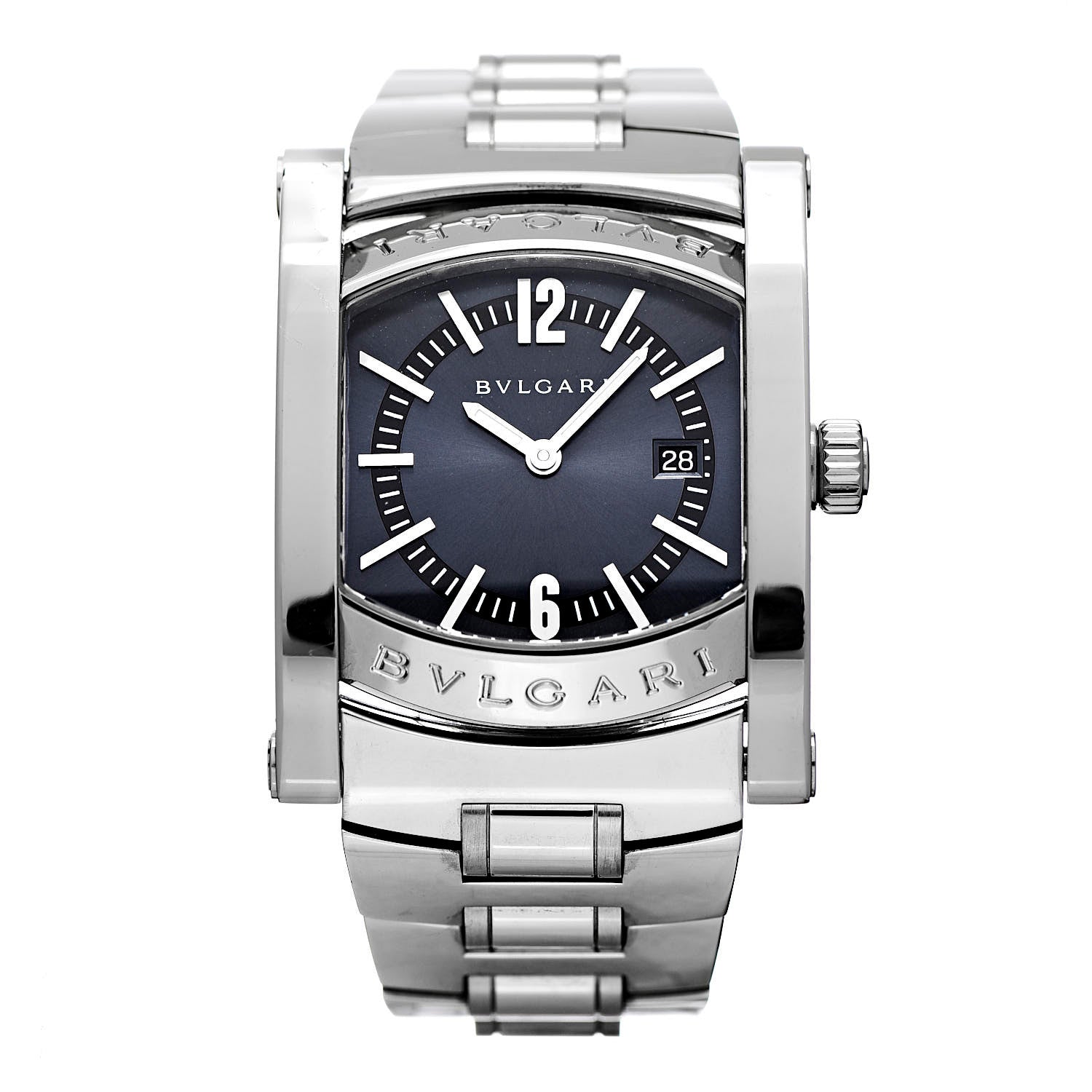Bulgari Stainless Steel 30mm Assioma Quartz Watch Blue 1 of 5