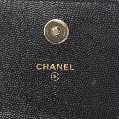 Chanel Caviar Quilted Crystal CC Airpods Pro and Phone Case With Chain Black 6 of 12