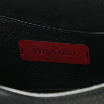 Valentino Garavani Pebbled Calfskin Mini Rockstud Crossbody Bag Black 5 of 9