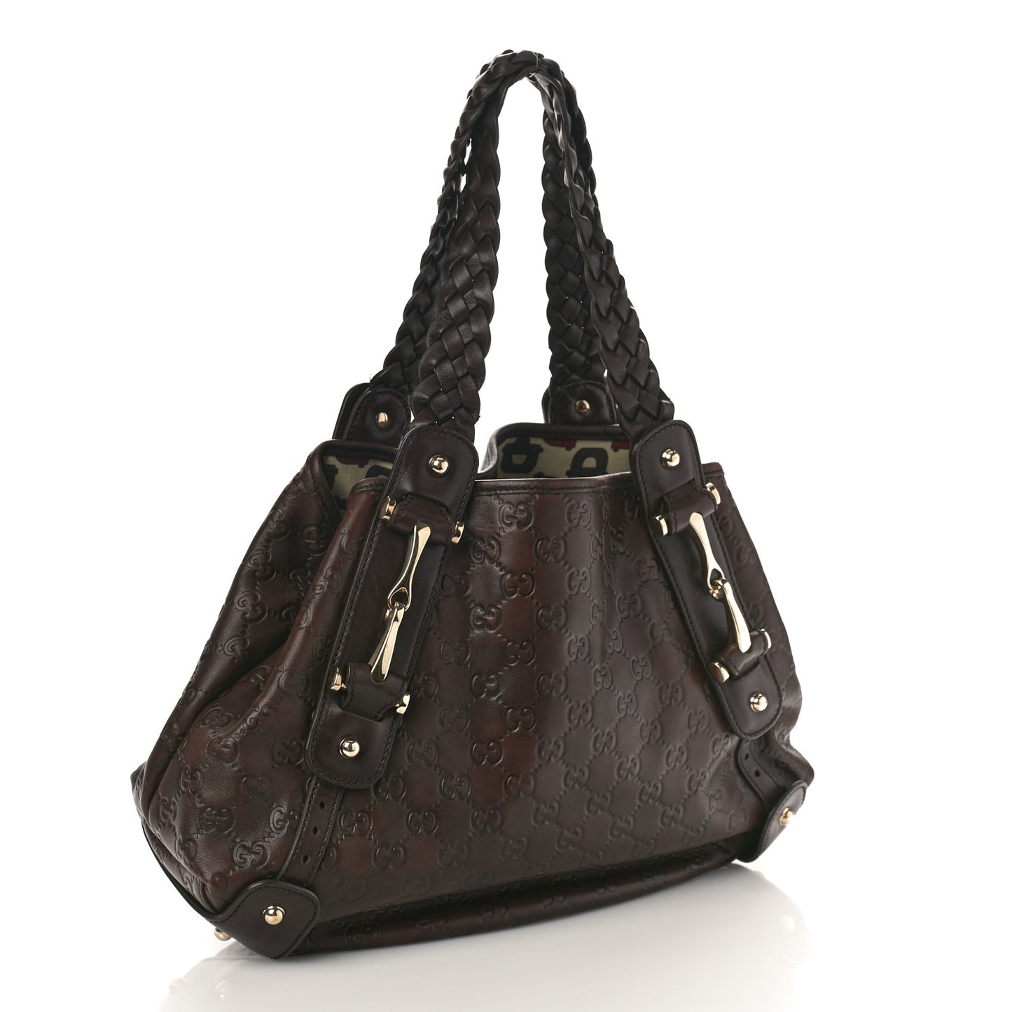 Guccissima Small Pelham Shoulder Bag Chocolate