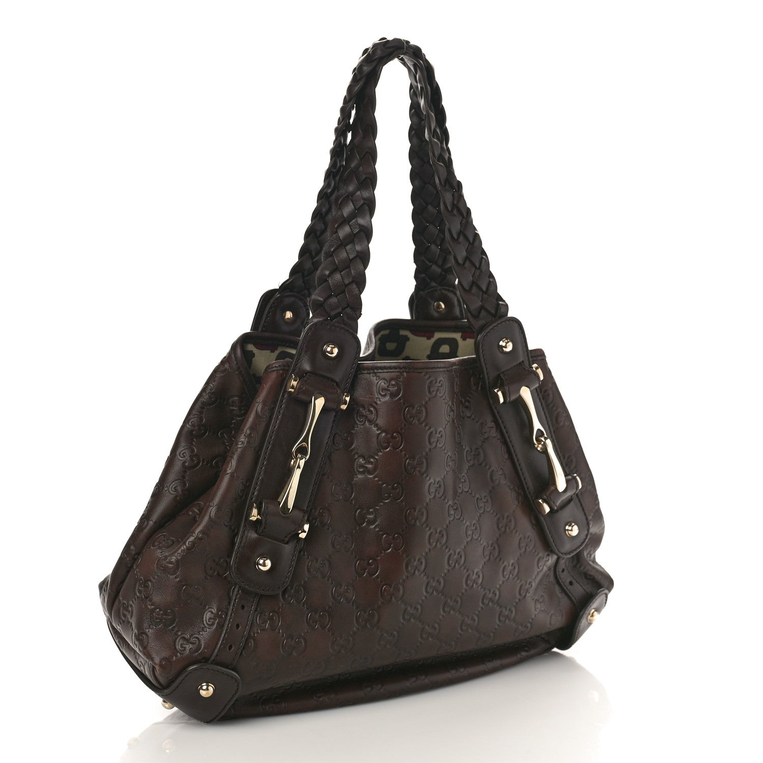 Gucci Guccissima Small Pelham Shoulder Bag Chocolate 3 of 10