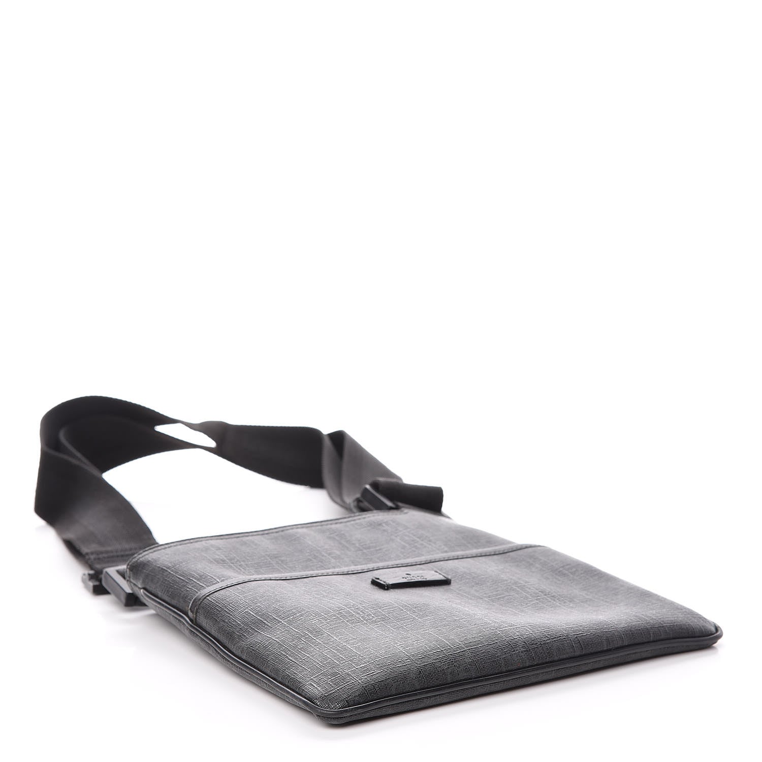 Gucci GG Plus Flat Messenger Bag Black Grey 4 of 9