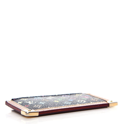 Louis Vuitton Monogram Multicolor Key Pouch Black 4 of 6