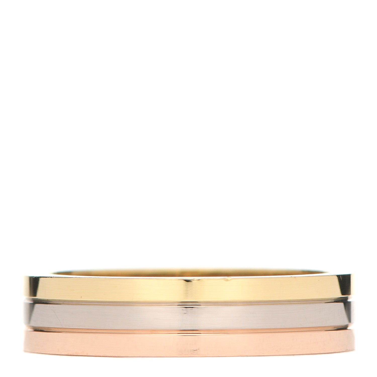 Cartier 18K Pink White Yellow Gold 5mm Vendome Louis Cartier Wedding Band Ring 55 7.25 1 of 5