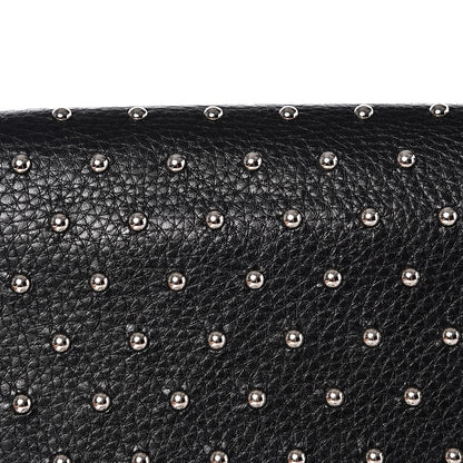 Gucci Calfskin Studded Medium Miss Bamboo Shoulder Bag Black 11 of 11