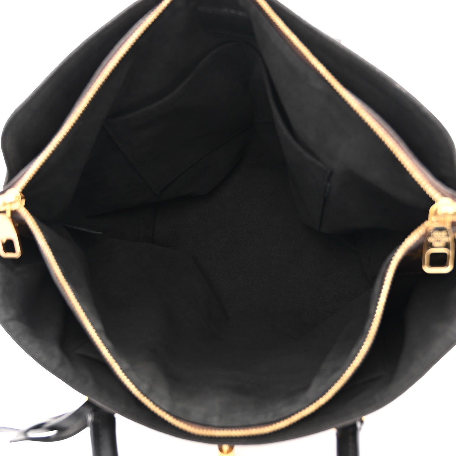 Louis Vuitton Monogram Flower Zipped Tote MM Black 5 of 10