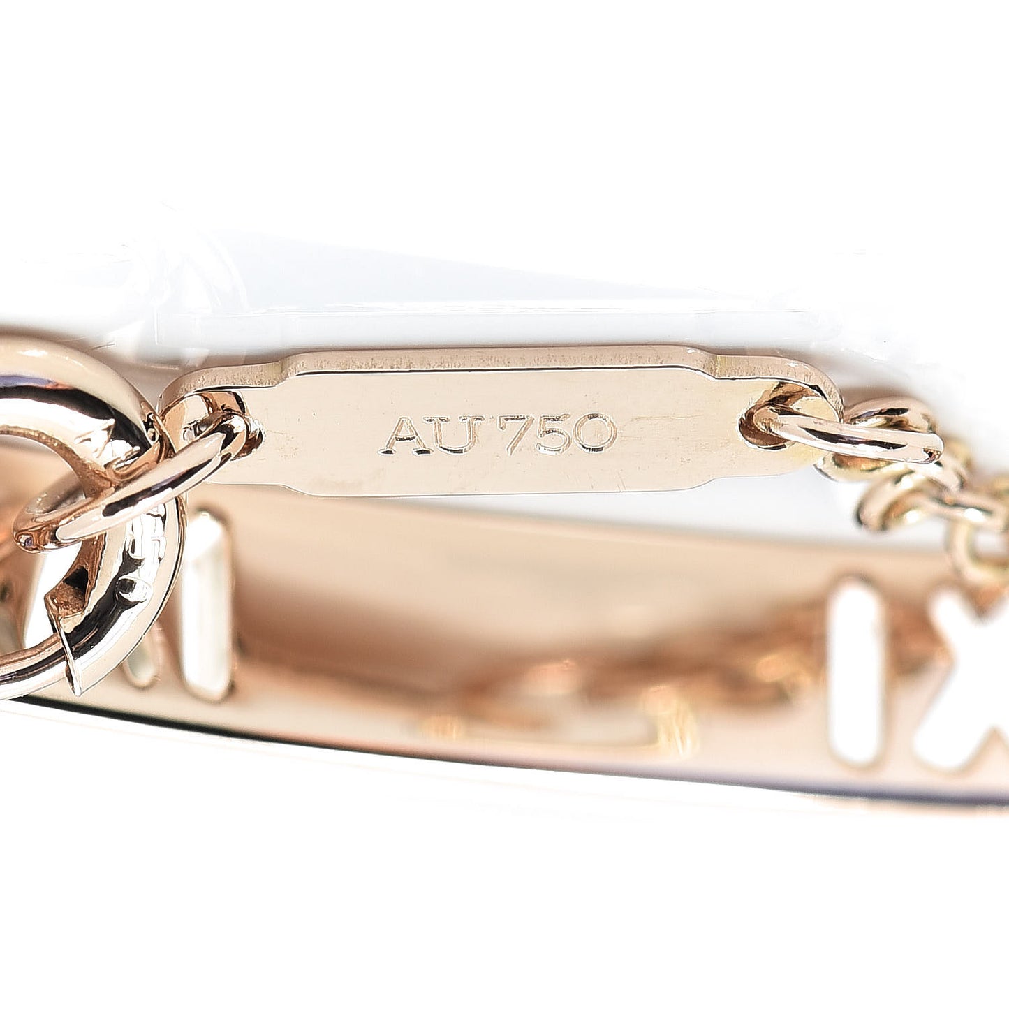 18K Rose Gold Diamond Atlas Bar Pierced Bracelet