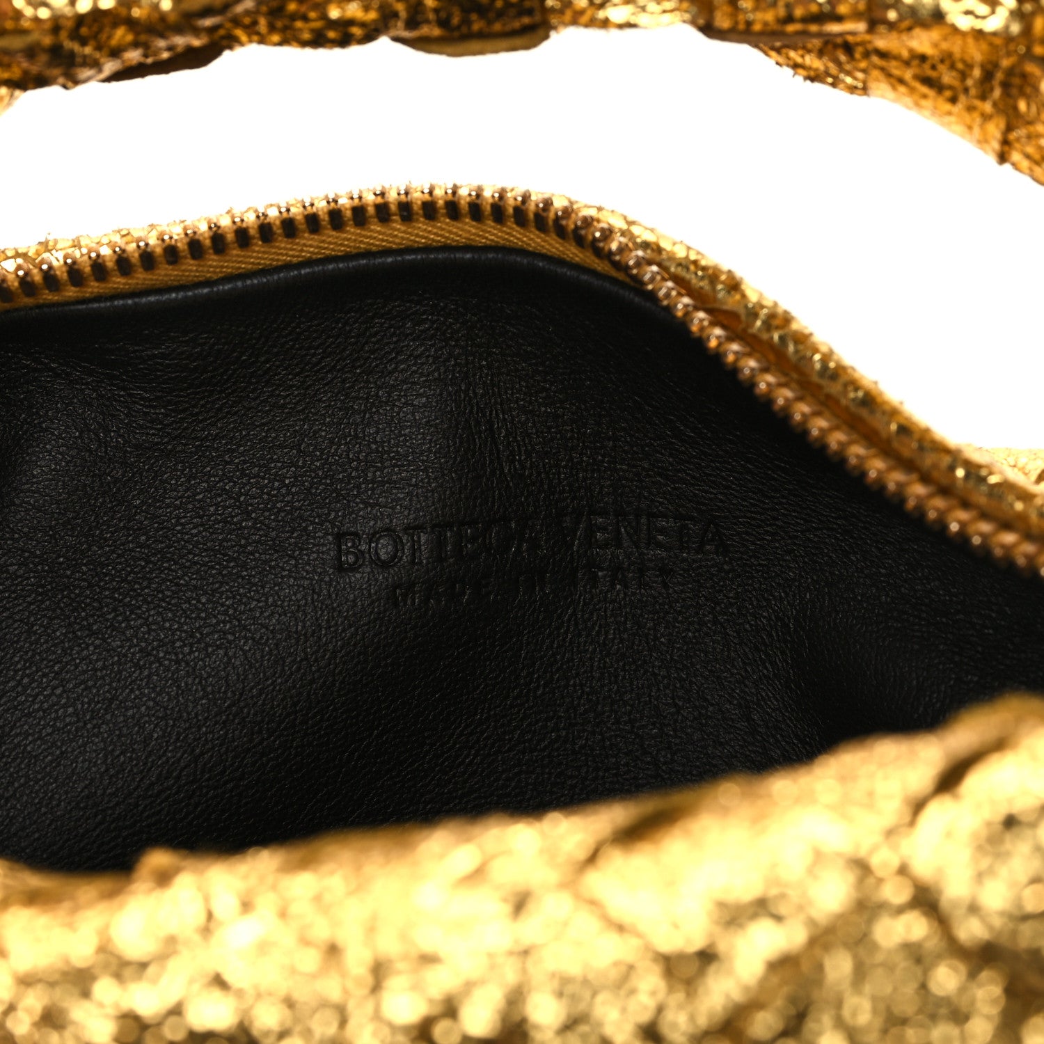 Bottega Veneta Metallic Nappa Intrecciato Mini Jodie Gold 5 of 10