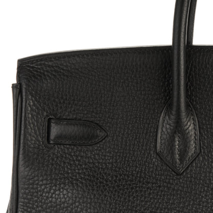 Hermes Taurillon Clemence Birkin 35 Black 17 of 24