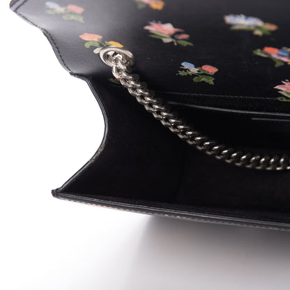 Saint Laurent Calfskin Prairie Flower Printed Mini Betty Black 12 of 12