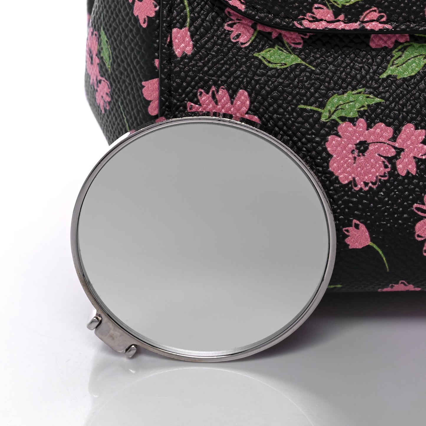 Dauphine Flower Print Medium Miss Sicily Satchel Black
