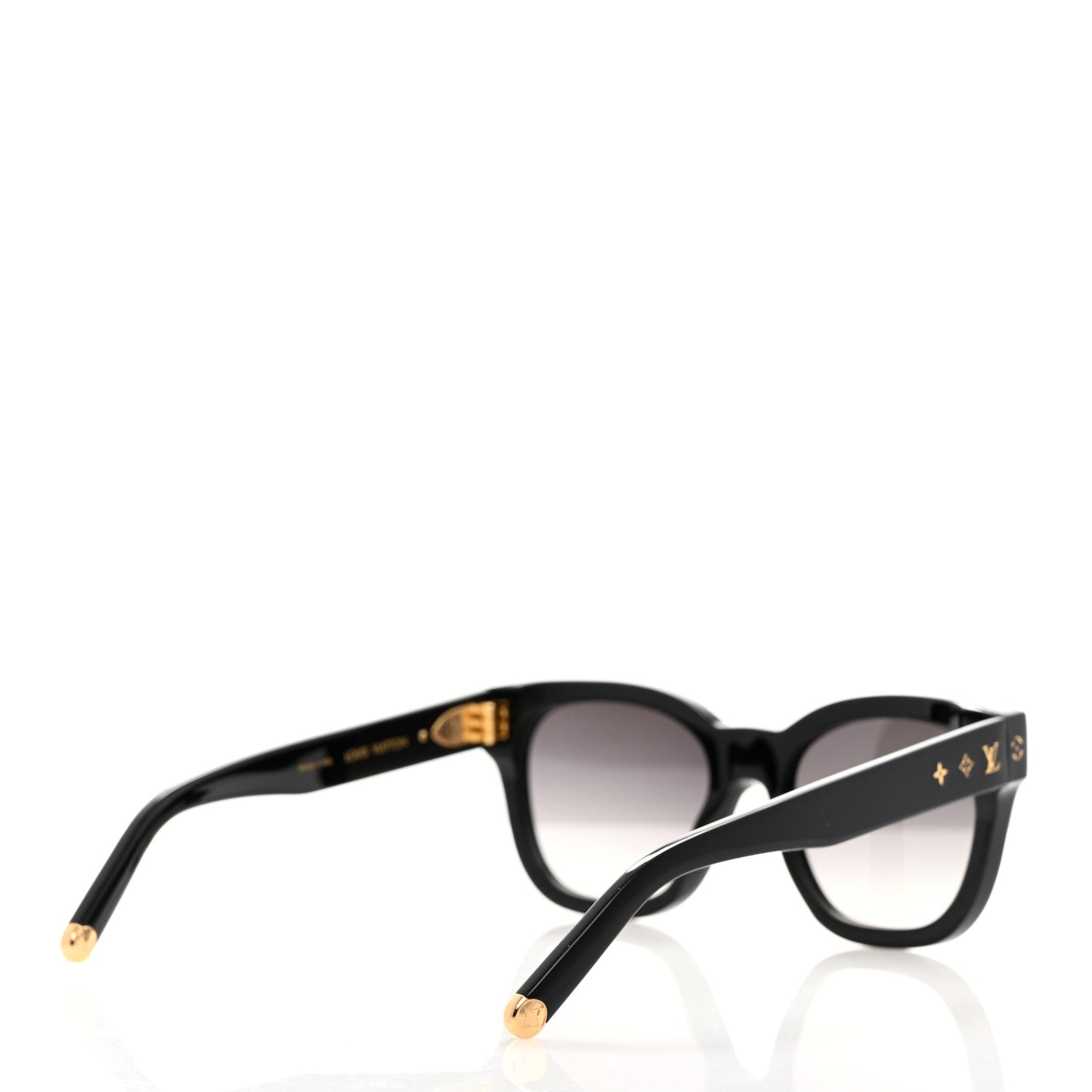 Acetate My Monogram Square Sunglasses Z1523W Black