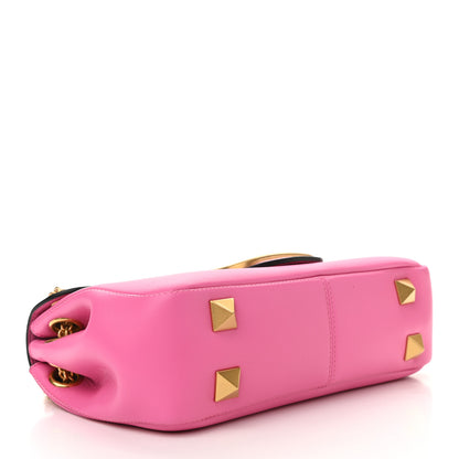 Valentino Garavani Nappa Stud Sign Shoulder Bag Feminine Pink 4 of 9