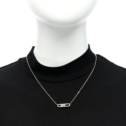 Messika 18K Yellow Gold Diamond Baby Move Classic Pave Necklace 2 of 4