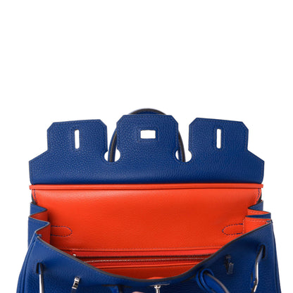 Hermes Togo Verso Birkin 25 Bleu Royal Capucine 17 of 35