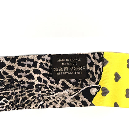 Hermes Silk Jungle Love Love Twilly Jaune Vif Canard 3 of 4