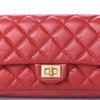 Chanel Aged Calfskin Quilted 2.55 Reissue Flap Belt Bag Red 10 of 10