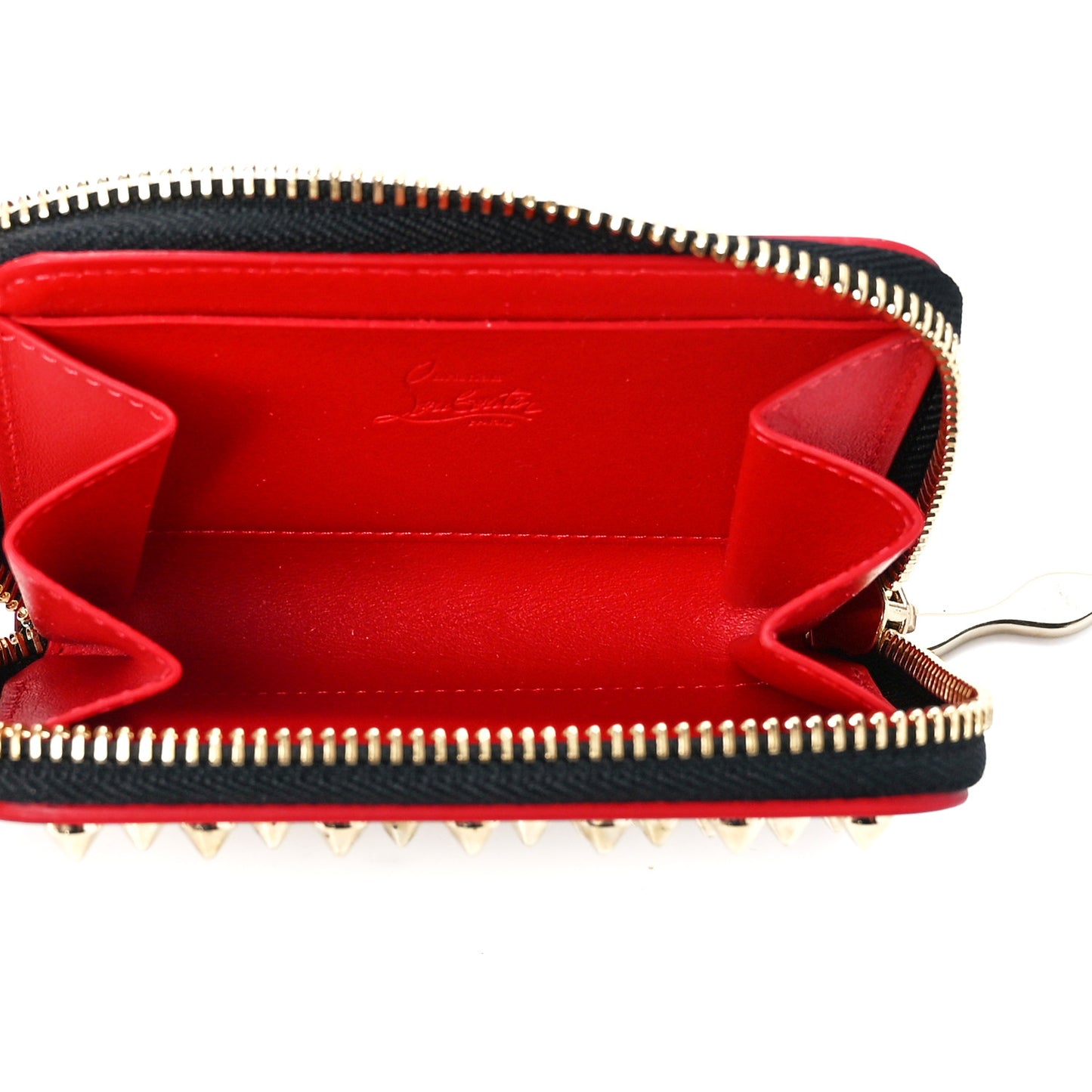 Patent Leopard Spiked Panettone Coin Purse