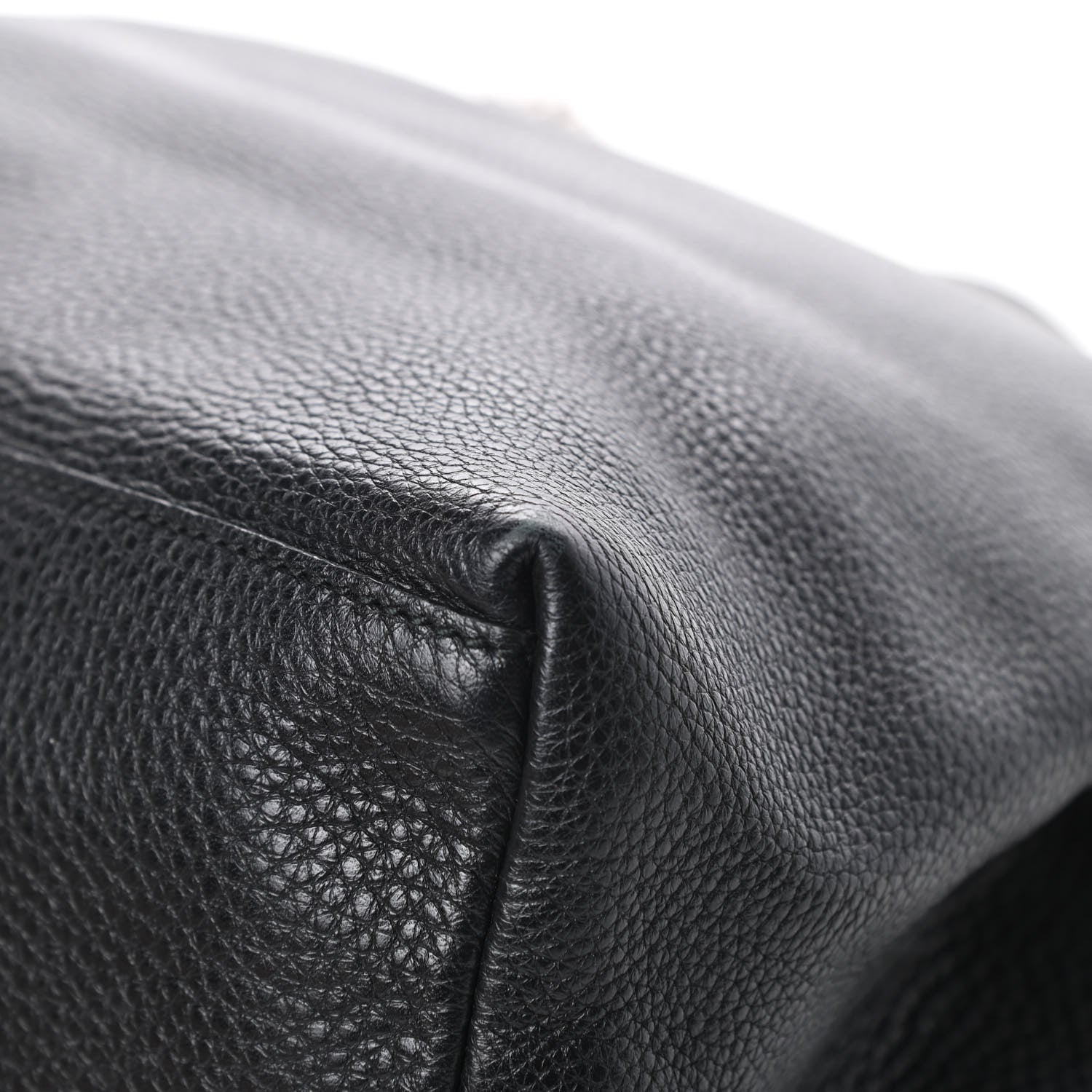 Gucci Pebbled Calfskin Studded Medium Soho Chain Shoulder Bag Black 11 of 14