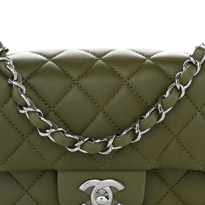 Chanel Lambskin Quilted Mini Rectangular Flap Green 8 of 10