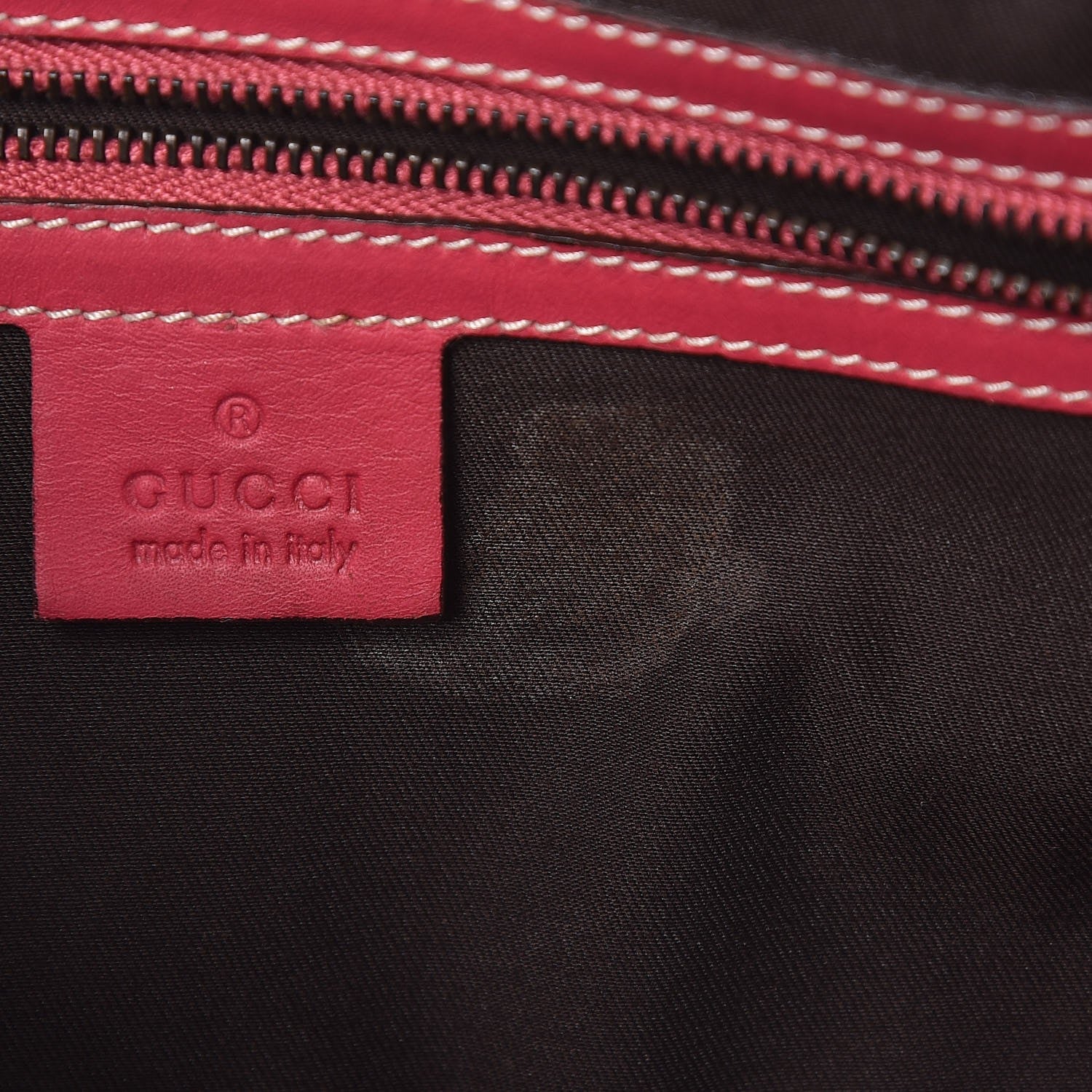Gucci Suede Monogram Large Bardot Pink 7 of 25