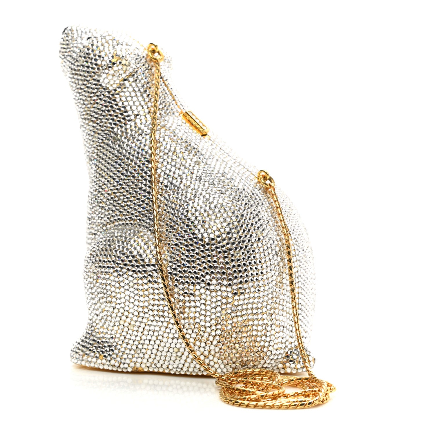 Judith Leiber Swarovski Crystal Polar Bear Minaudiere Clutch White 3 of 11