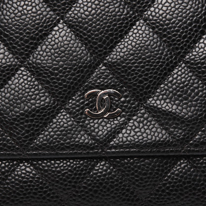 Chanel Caviar Quilted Wallet On Chain WOC Black 28 of 29