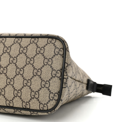 Gucci GG Supreme Monogram Small Zippered Tote Dark Brown 10 of 10