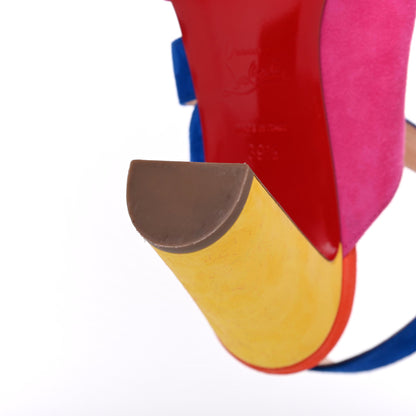 Christian Louboutin Veau Velours Tablissima Sandal 39.5 Multicolor 12 of 20