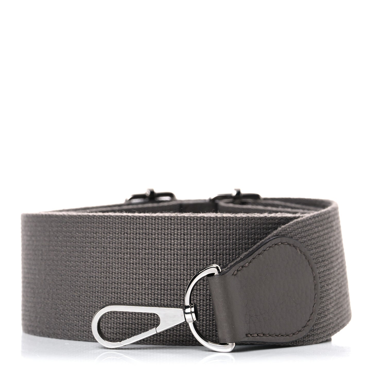 Toile Taurillon Clemence Shoulder Strap Etain