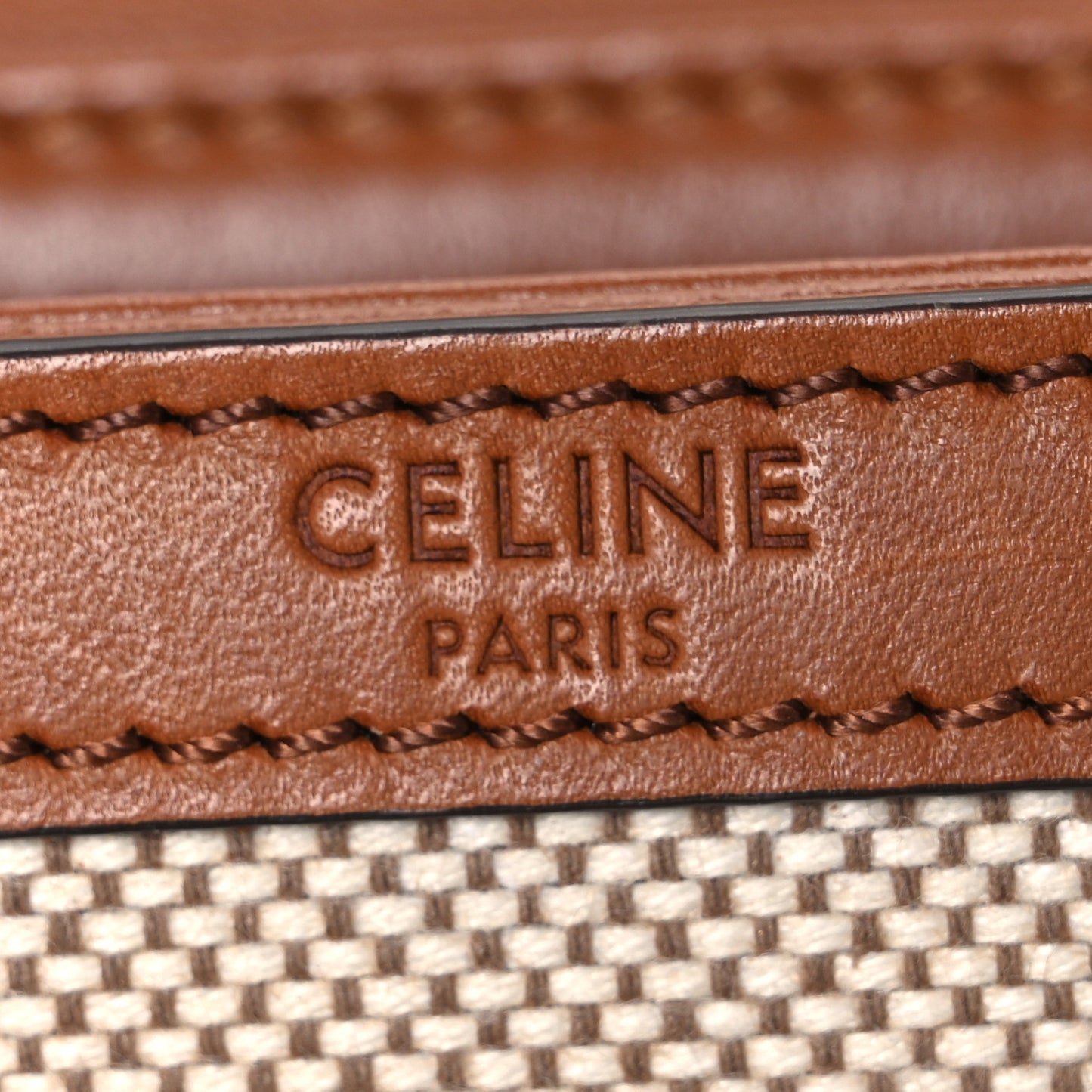 Textile Natural Calfskin Teen Triomphe White Tan