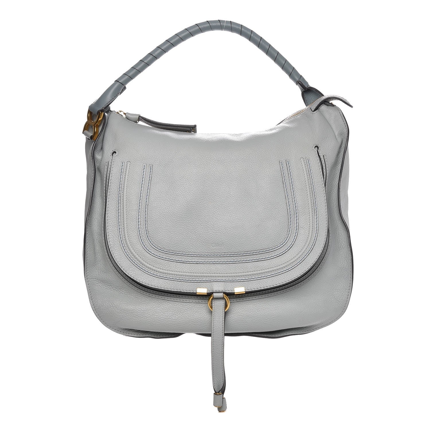 Chloe Calfskin Large Marcie Hobo Icy Blue 1 of 7