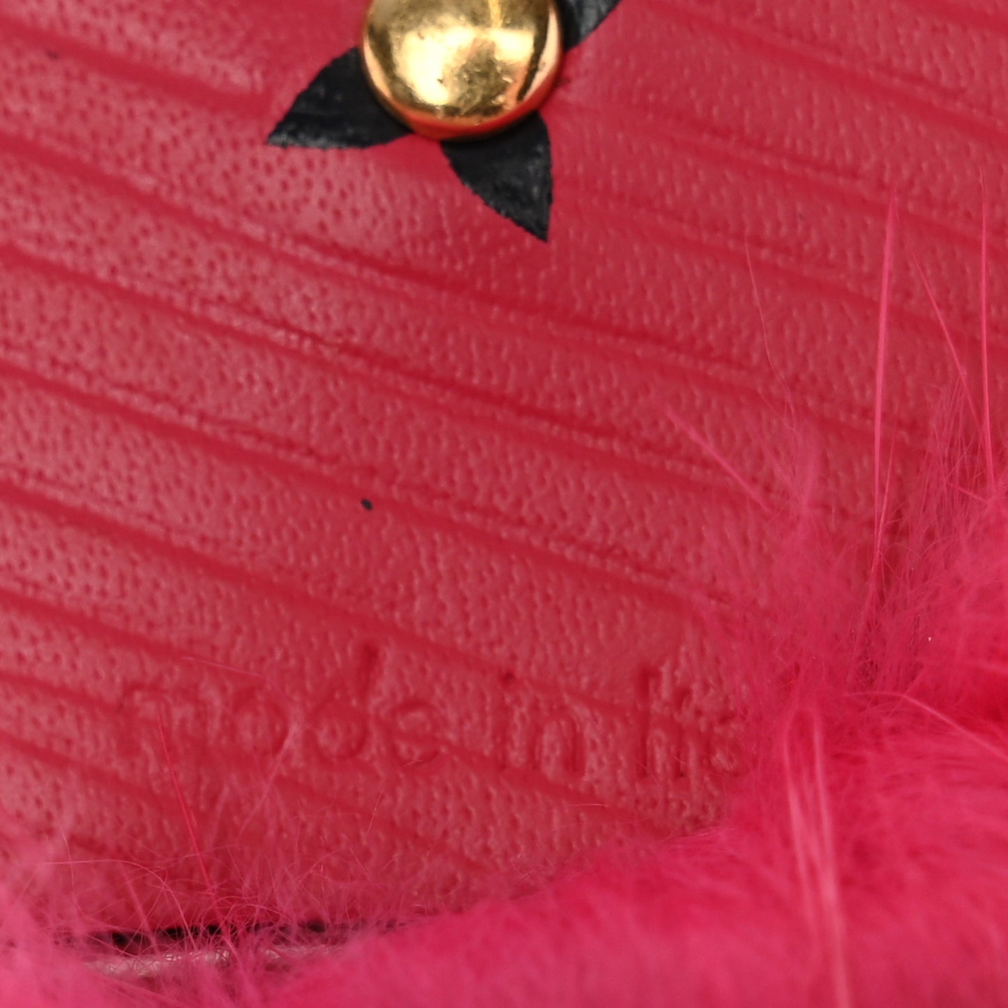 Fur Rabbit Bag Charm Key Holder