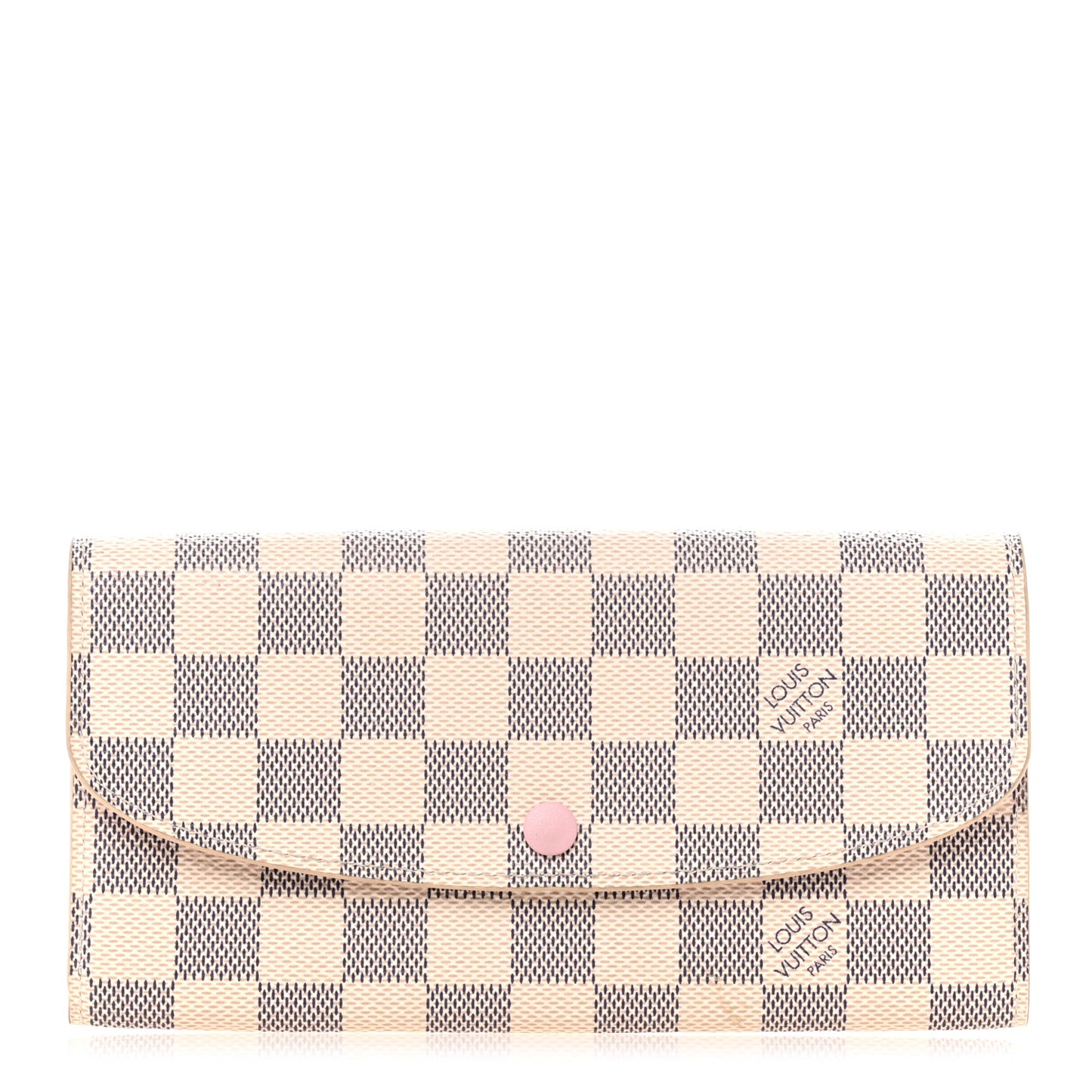 Damier Azur Emilie Wallet Rose Ballerine