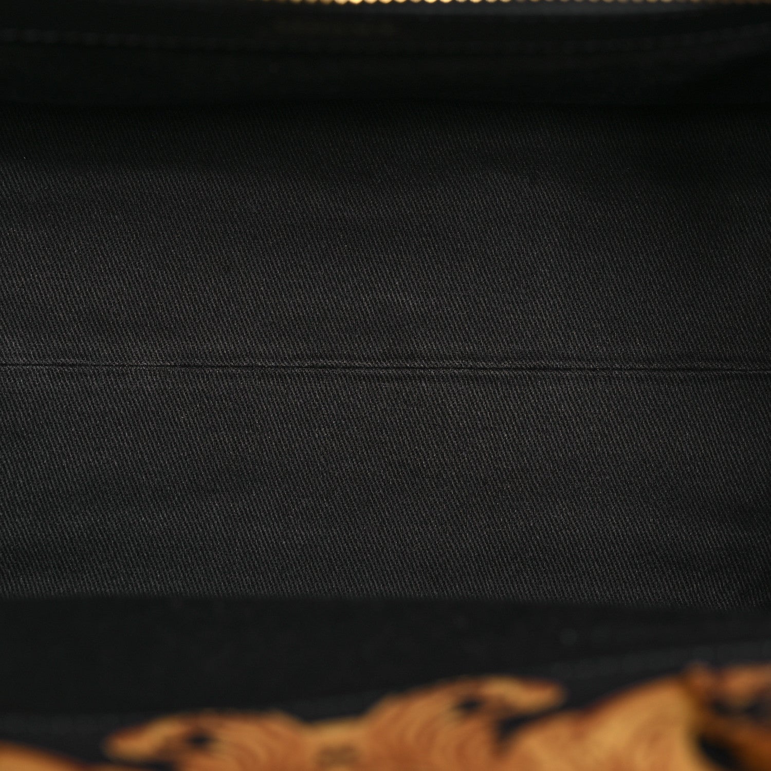 Versace Canvas Baroque Print Medusa Small Tote Black 5 of 11