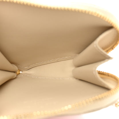 Louis Vuitton Vernis Leopard Coeur Heart Coin Purse Blanc Corail 5 of 6