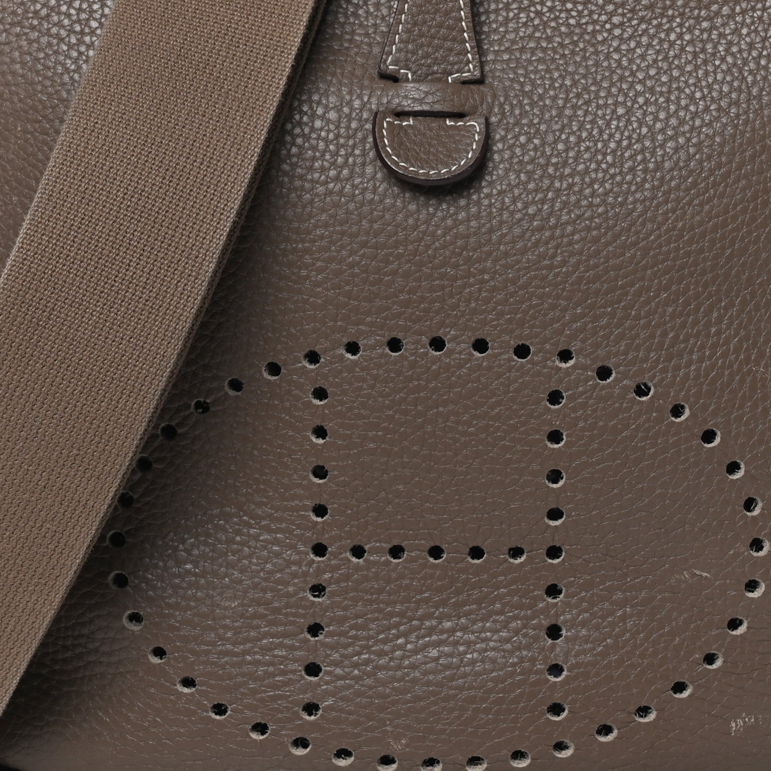 Hermes Taurillon Clemence Evelyne III PM Etoupe 8 of 10