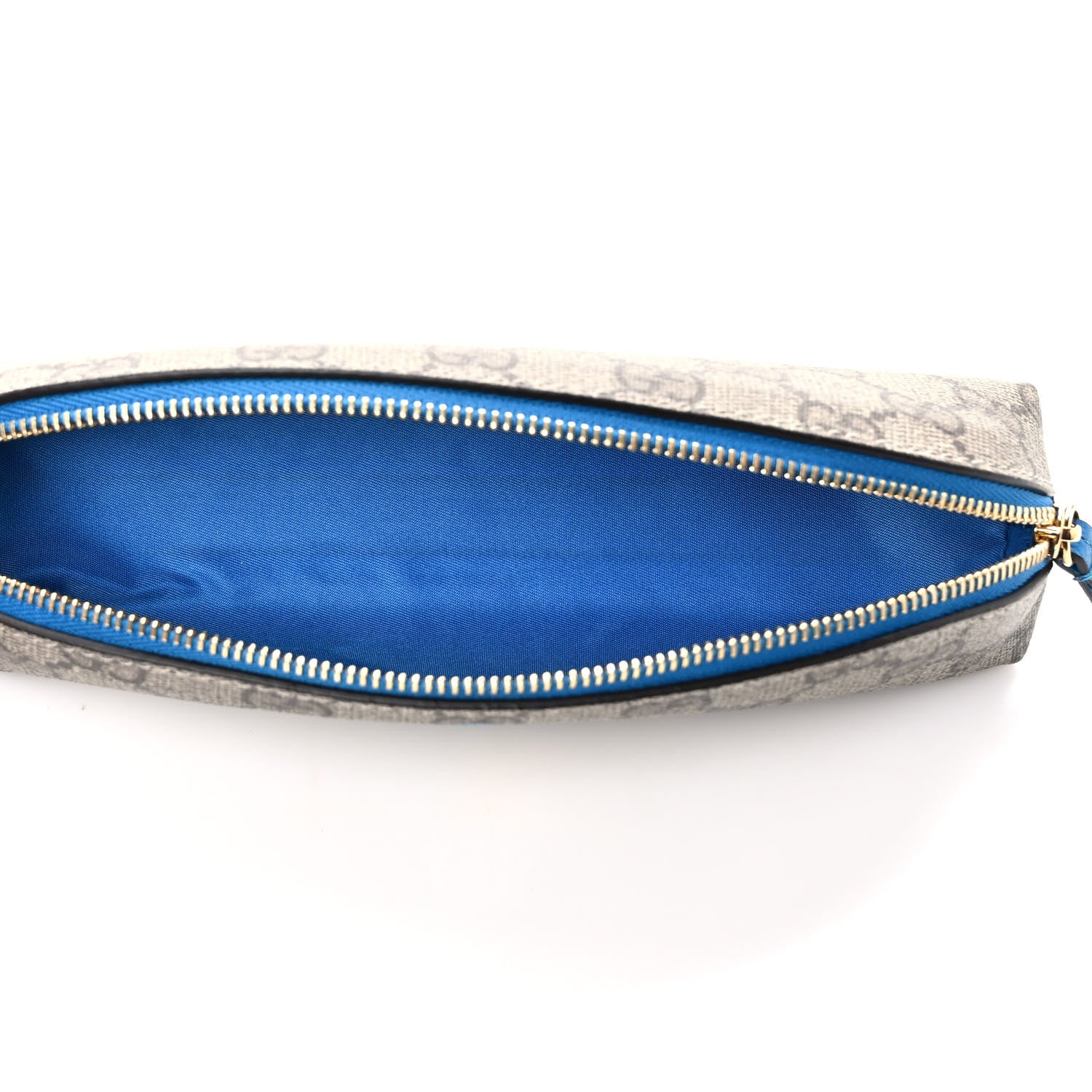 Gucci X DISNEY GG Supreme Monogram Donald Duck Pencil Case Blue 5 of 8