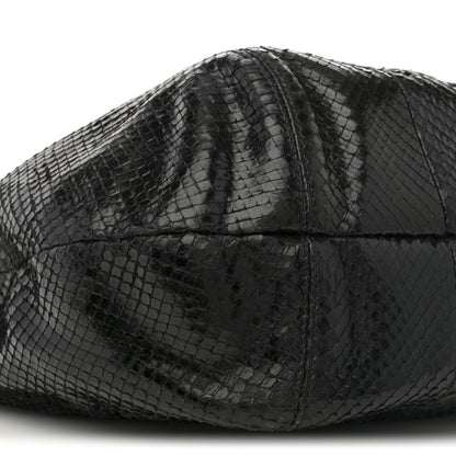 Gucci Snakeskin Large Techno Horsebit Hobo Black 9 of 11