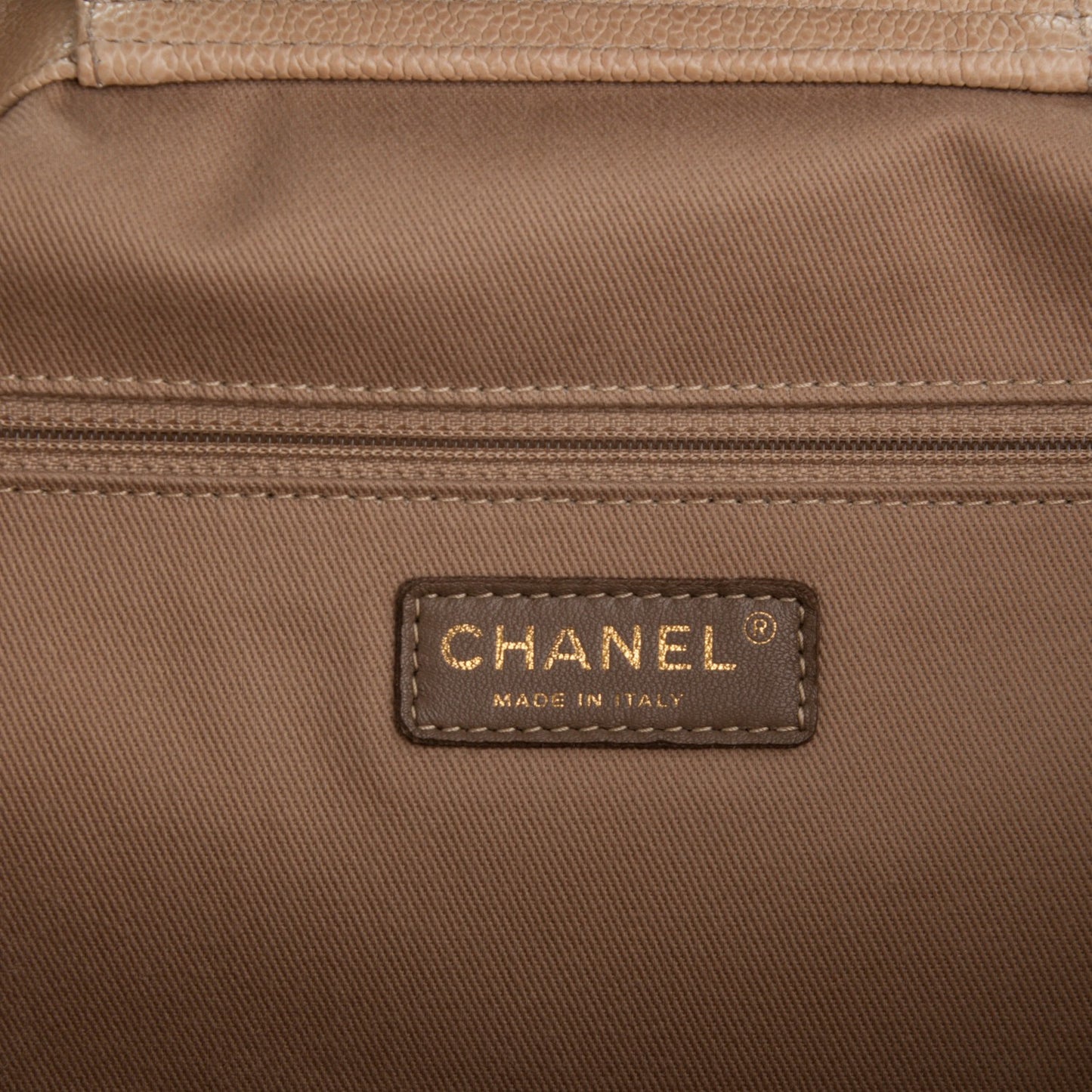 Caviar Large Edy Reissue Tote Beige