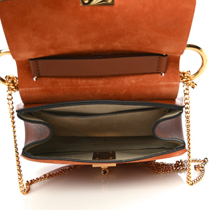 Chloe Suede Smooth Calfskin Drew Shoulder Bag Classic Tobacco 4 of 7