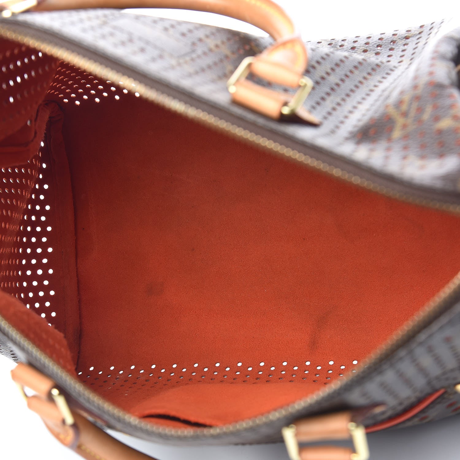 Louis Vuitton Monogram Perforated Speedy 30 Orange 5 of 27