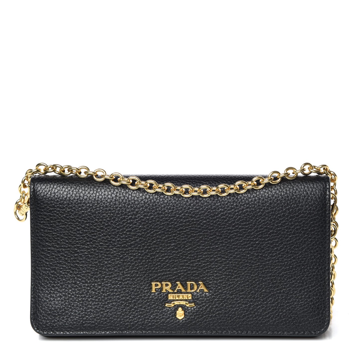 Vitello Daino Mini Crossbody Bag Black