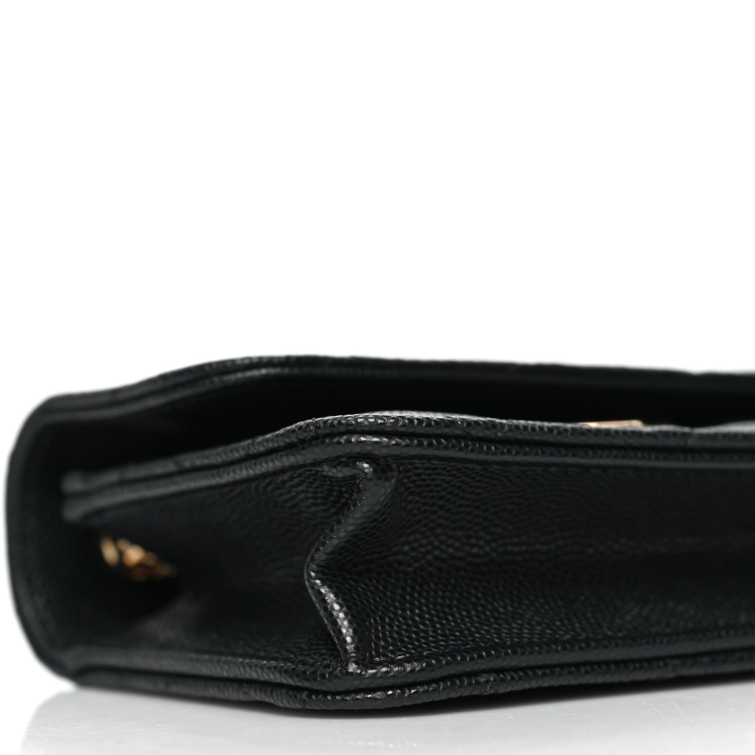 Chanel Caviar Quilted Enamel Coco Casino Flap Phone Holder With Chain Black 11 of 12