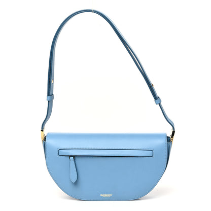Burberry Calfskin Small Olympia Shoulder Bag Blue 1 of 8