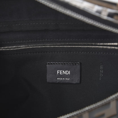 Fendi Vitello Century Bi-Color FF 1974 Embossed Belt Bag Maya Black 7 of 8