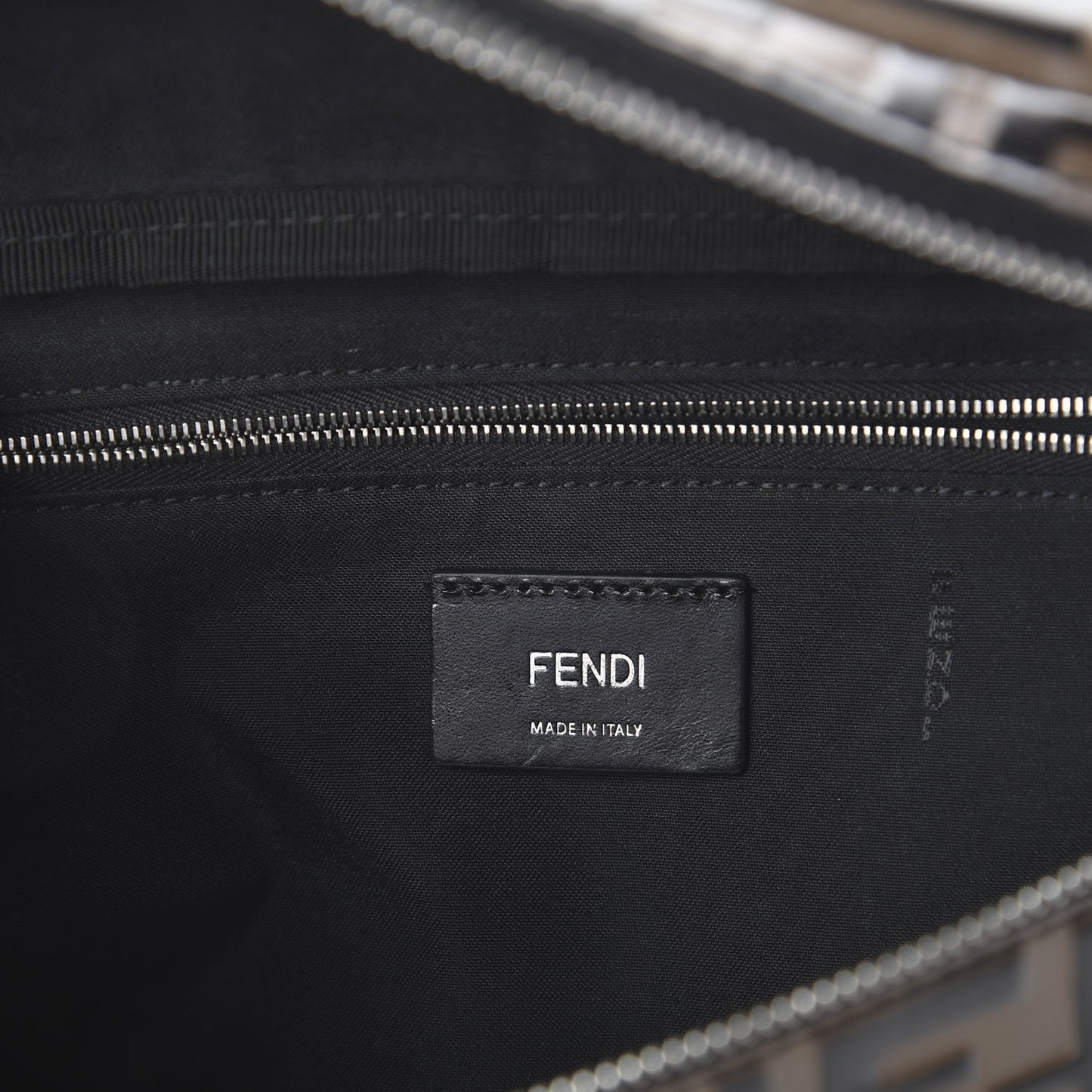 Vitello Century Bi-Color FF 1974 Embossed Belt Bag Maya Black
