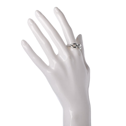 David Yurman Sterling Silver 8mm Wellesley Link Ring 57 8 2 of 4