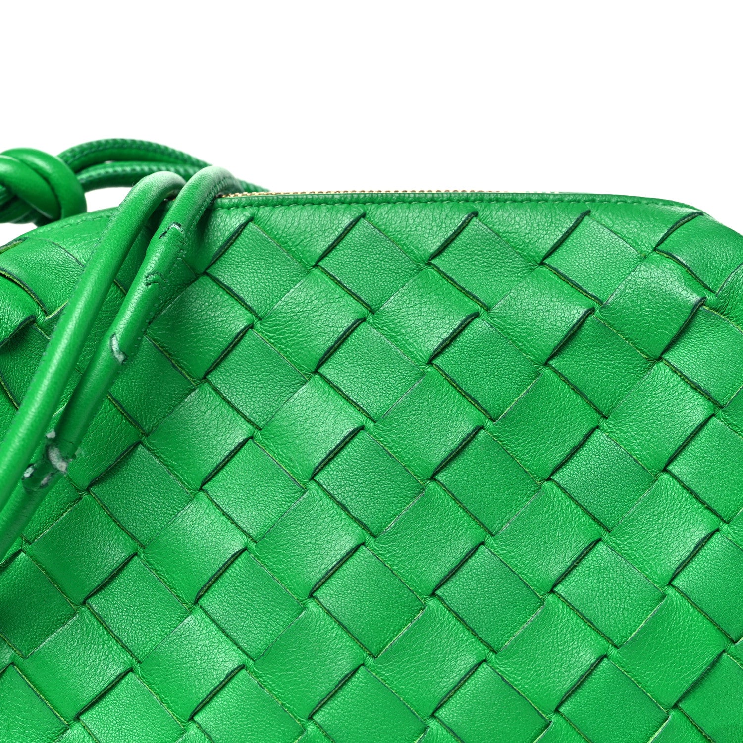 Bottega Veneta Nappa Intrecciato Mini Loop Camera Bag Parakeet